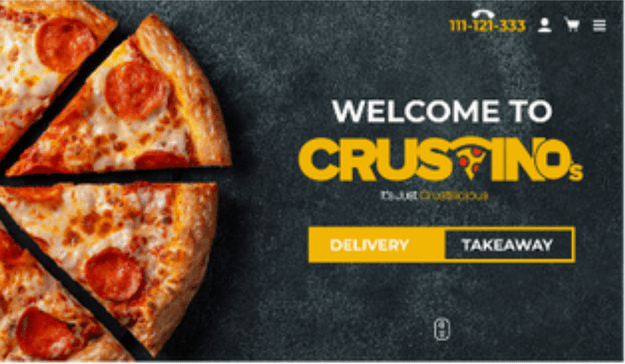 Crustino's Pizza UK — drop cover